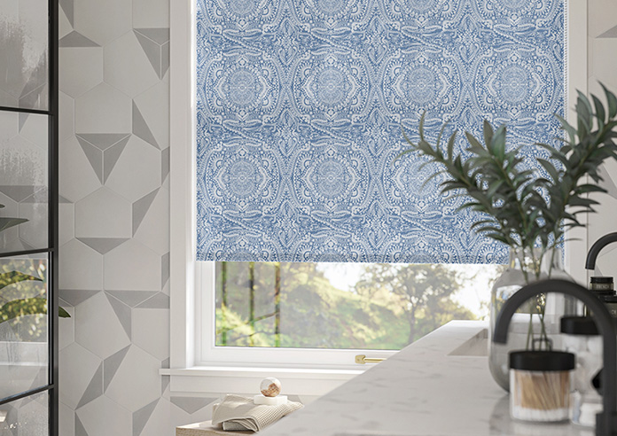 Tribe Mandala, Sapphire Blue - Twist&Fit Roller Blind - Image 5